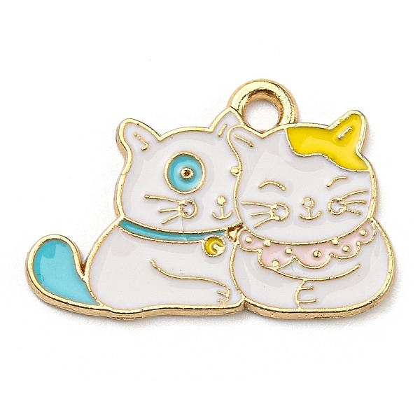 PandaHall Zinc Alloy Pendants, Light Gold, Cat Charm, White, 17x26x1.5mm, Hole: 2.2mm Alloy+Enamel Cat Shape White
PandaHall Zinc Alloy Pendants, Light Gold, Cat Charm, White, 17x26x1.5mm, Hole: 2.2mm Alloy+Enamel Cat Shape White