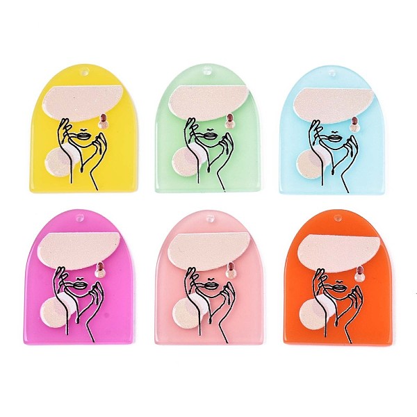 PandaHall Translucent Cellulose Acetate(Resin) Pendants, 3D Printed, Half Oval with Woman, Mixed Color, 36x28x2.5mm, Hole: 1.5mm Cellulose..., Multicolor
PandaHall Translucent Cellulose Acetate(Resin) Pendants, 3D Printed, Half Oval with Woman, Mixed Color, 36x28x2.5mm, Hole: 1.5mm Cellulose..., Multicolor