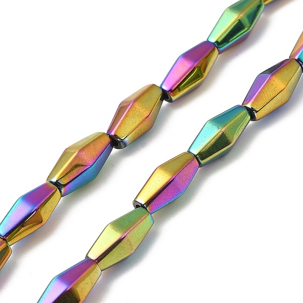 PandaHall Electroplate Synthetic Magnetic Hematite Beads Strands, Faceted, Rhombus, Rainbow Plated, 12~12.5x5.5~6mm, Hole: 1.2mm, about...
PandaHall Electroplate Synthetic Magnetic Hematite Beads Strands, Faceted, Rhombus, Rainbow Plated, 12~12.5x5.5~6mm, Hole: 1.2mm, about...