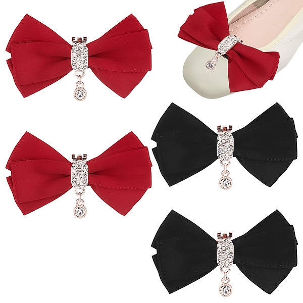 PandaHall 2 Pairs 2 Colors Bowknot Polyester Shoe Decorations, Detachable Alloy Shoe Buckle Clips, Mixed Color, 47x90x14.5mm, 1 pair/color..., Multicolor
PandaHall 2 Pairs 2 Colors Bowknot Polyester Shoe Decorations, Detachable Alloy Shoe Buckle Clips, Mixed Color, 47x90x14.5mm, 1 pair/color..., Multicolor