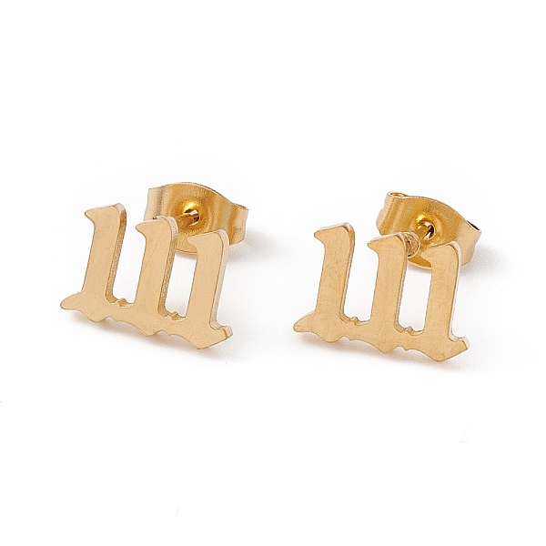 PandaHall Angel Number Earrings, 304 Stainless Steel Stud Earrings for Women, Num.1, 7.5x11mm, Pin: 0.7mm 304 Stainless Steel Number
PandaHall Angel Number Earrings, 304 Stainless Steel Stud Earrings for Women, Num.1, 7.5x11mm, Pin: 0.7mm 304 Stainless Steel Number