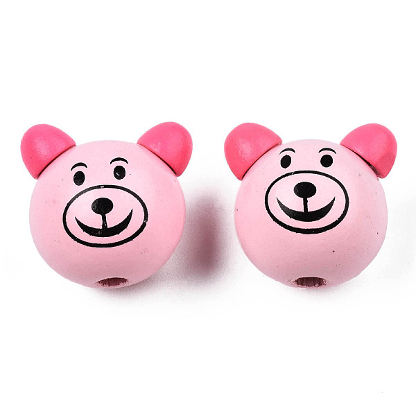 PandaHall Natural Wooden European Beads, Large Hole Beads, Dyed, Bear, Lead Free, Pink, 26x26x23.5mm, Hole: 5mm Wood Bear Pink
PandaHall Natural Wooden European Beads, Large Hole Beads, Dyed, Bear, Lead Free, Pink, 26x26x23.5mm, Hole: 5mm Wood Bear Pink