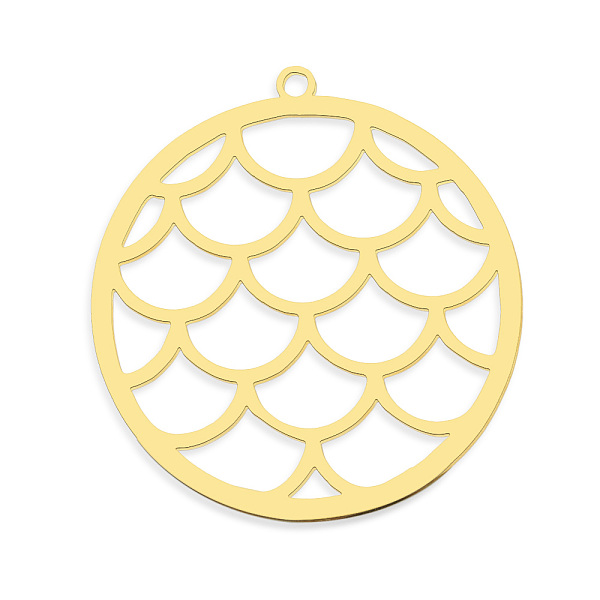 PandaHall 201 Stainless Steel Pendants, Laser Cut, Vacuum Plating, Flat Round, Golden, 32x30x1mm, Hole: 1.5mm 201 Stainless Steel Flat Round
PandaHall 201 Stainless Steel Pendants, Laser Cut, Vacuum Plating, Flat Round, Golden, 32x30x1mm, Hole: 1.5mm 201 Stainless Steel Flat Round