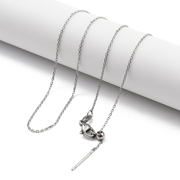PandaHall Ion Plating(IP) Adjustable 304 Stainless Steel Cable Chain Necklaces, with Silicone Beads, Stainless Steel Color, 17.40~17.52 inch...
PandaHall Ion Plating(IP) Adjustable 304 Stainless Steel Cable Chain Necklaces, with Silicone Beads, Stainless Steel Color, 17.40~17.52 inch...