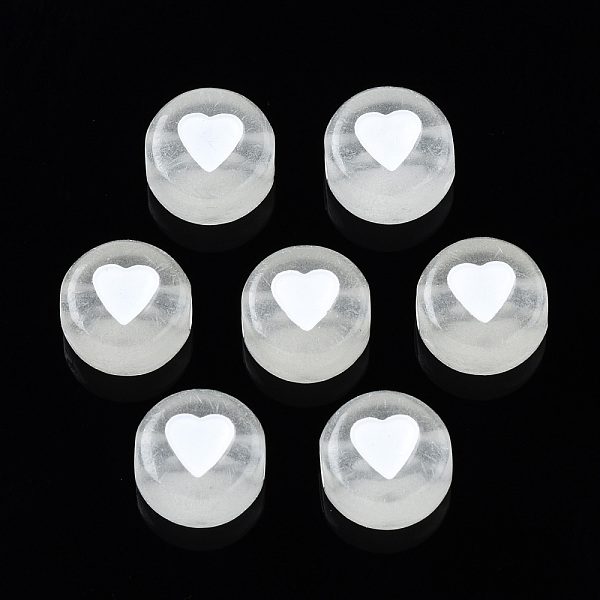 PandaHall Luminous Acrylic Beads, Glow in the Dark, Flat Round with Heart, White, 7x3.5mm, Hole: 1.8mm, about 3700pcs/500g Acrylic Flat...
PandaHall Luminous Acrylic Beads, Glow in the Dark, Flat Round with Heart, White, 7x3.5mm, Hole: 1.8mm, about 3700pcs/500g Acrylic Flat...