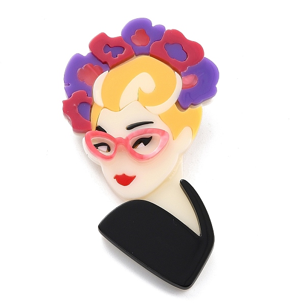 PandaHall Girl with Flower Brooch, Creative Acrylic Safety Lapel Pin for Backpack Clothes, Colorful, 70x39x7mm, Pin: 0.6mm Acrylic Human
PandaHall Girl with Flower Brooch, Creative Acrylic Safety Lapel Pin for Backpack Clothes, Colorful, 70x39x7mm, Pin: 0.6mm Acrylic Human