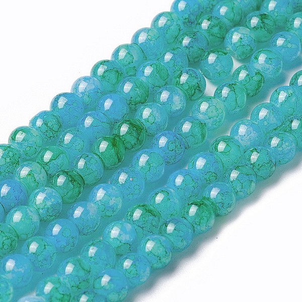 PandaHall Spray Painted Glass Beads Strands, Round, Medium Sea Green, 4~4.5mm, Hole: 0.7mm, about 217pcs/strand, 31.4 inch(80cm) Glass Round...
PandaHall Spray Painted Glass Beads Strands, Round, Medium Sea Green, 4~4.5mm, Hole: 0.7mm, about 217pcs/strand, 31.4 inch(80cm) Glass Round...