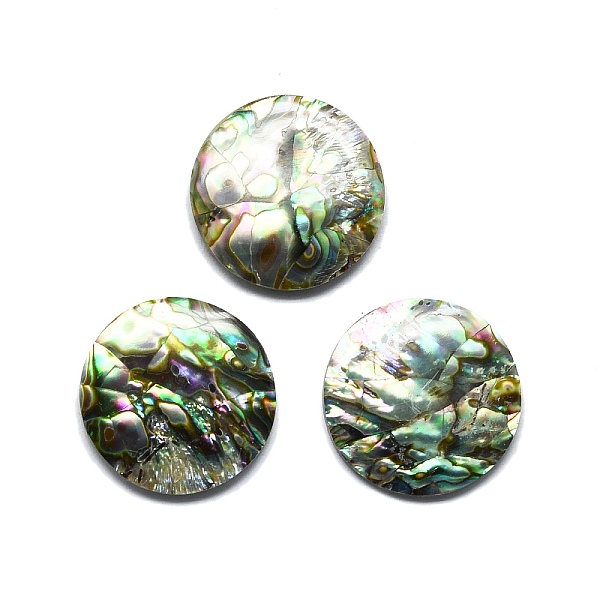 PandaHall Natural Abalone Shell/Paua Shell Cabochons, Flat Round, Colorful, 28~29x3~4mm Paua Shell Flat Round
PandaHall Natural Abalone Shell/Paua Shell Cabochons, Flat Round, Colorful, 28~29x3~4mm Paua Shell Flat Round