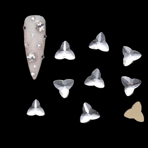 PandaHall Flat Back Glass Rhinestone Cabochons, Nail Art Decoration Accessories, Faceted, Clover, Crystal, 6x6.5x2mm, 20pcs/bag Glass Clover..., Clear
PandaHall Flat Back Glass Rhinestone Cabochons, Nail Art Decoration Accessories, Faceted, Clover, Crystal, 6x6.5x2mm, 20pcs/bag Glass Clover..., Clear