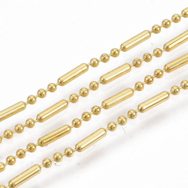 PandaHall Brass Ball Chains, Ball & Bar Beaded Chains, Long-Lasting Plated, Soldered, with Spool, Cadmium Free & Nickel Free & Lead Free...
PandaHall Brass Ball Chains, Ball & Bar Beaded Chains, Long-Lasting Plated, Soldered, with Spool, Cadmium Free & Nickel Free & Lead Free...