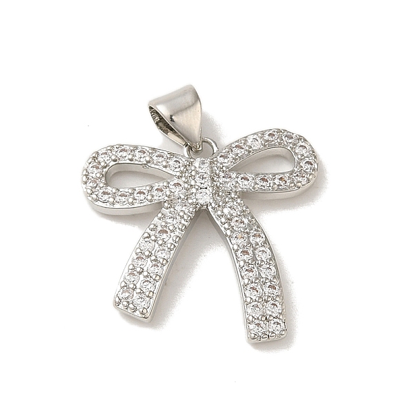 PandaHall Rack Plating Brass Micro Pave Clear Cubic Zirconia Pendants, Long-Lasting, Lead Free & Cadmium Free, Bowknot, Platinum...
PandaHall Rack Plating Brass Micro Pave Clear Cubic Zirconia Pendants, Long-Lasting, Lead Free & Cadmium Free, Bowknot, Platinum...