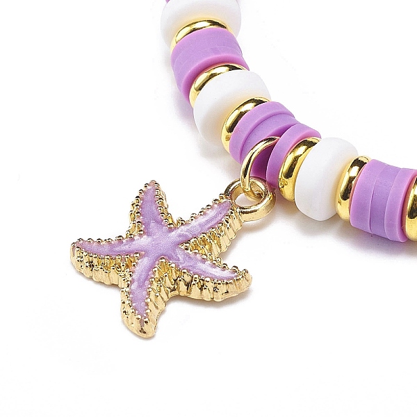 PandaHall 4Pcs 4 Colors Alloy Enamel Starfish Stretch Charm Bracelets, with Polymer Clay Beads and Brass Beads, Golden, Mixed Color, Inner..., Multicolor
PandaHall 4Pcs 4 Colors Alloy Enamel Starfish Stretch Charm Bracelets, with Polymer Clay Beads and Brass Beads, Golden, Mixed Color, Inner..., Multicolor