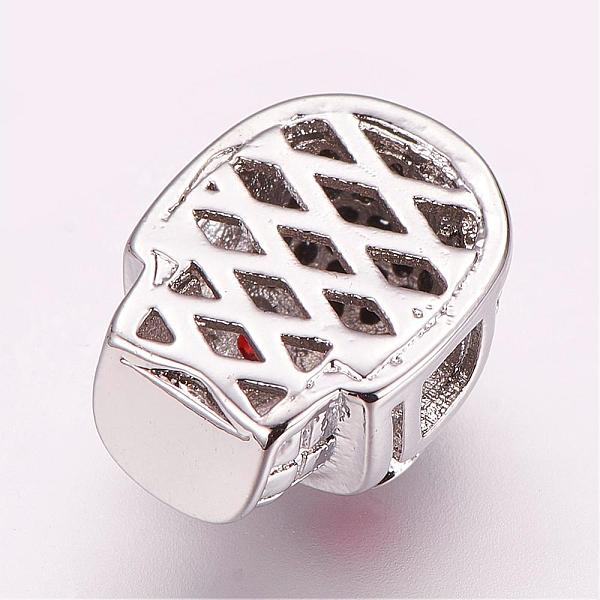 PandaHall Brass Micro Pave Cubic Zirconia Beads, Skull, Platinum, 13x10x7mm, Hole: 2.5mm Brass+Cubic Zirconia Skull
PandaHall Brass Micro Pave Cubic Zirconia Beads, Skull, Platinum, 13x10x7mm, Hole: 2.5mm Brass+Cubic Zirconia Skull