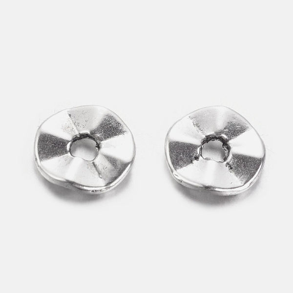 PandaHall Tibetan Style Wavy Spacer Beads, Lead Free and Nickel Free, Flat Round, Antique Silver Color, Size: about 7mm in diameter, 1mm...
PandaHall Tibetan Style Wavy Spacer Beads, Lead Free and Nickel Free, Flat Round, Antique Silver Color, Size: about 7mm in diameter, 1mm...