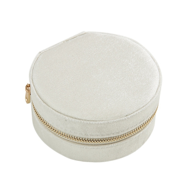 PandaHall Round Velvet Jewelry Zipper Boxes, Portable Travel Jewelry Organizer Case, for Earrings, Rings, Necklaces Storage, White, 10x5cm...
PandaHall Round Velvet Jewelry Zipper Boxes, Portable Travel Jewelry Organizer Case, for Earrings, Rings, Necklaces Storage, White, 10x5cm...