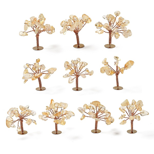 PandaHall Natural Citrine Chips Display Decorations, with Golden Plated Brass Wires, Lucky Tree, 24~27x32~41x33~42mm Citrine Tree
PandaHall Natural Citrine Chips Display Decorations, with Golden Plated Brass Wires, Lucky Tree, 24~27x32~41x33~42mm Citrine Tree