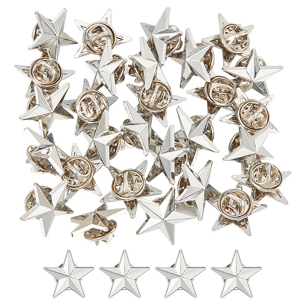 PandaHall GOMAKERER 30Pcs Zinc Alloy Star Brooch, Men's Shirt Collar Pins, Platinum, 20x20.5x4.5mm Alloy Star
PandaHall GOMAKERER 30Pcs Zinc Alloy Star Brooch, Men's Shirt Collar Pins, Platinum, 20x20.5x4.5mm Alloy Star
