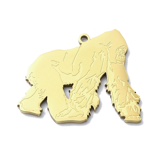 PandaHall 201 Stainless Steel Pendants, Laser Cut, Orangutan Charm, Golden, 23.5x29x1mm, Hole: 1.6mm 201 Stainless Steel Orangutan
PandaHall 201 Stainless Steel Pendants, Laser Cut, Orangutan Charm, Golden, 23.5x29x1mm, Hole: 1.6mm 201 Stainless Steel Orangutan