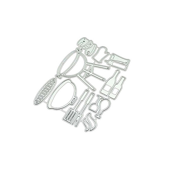 PandaHall BBQ Grilling Tools Set Carbon Steel Cutting Dies Stencils, for DIY Scrapbooking/Photo Album, Decorative Embossing DIY Paper Card...
PandaHall BBQ Grilling Tools Set Carbon Steel Cutting Dies Stencils, for DIY Scrapbooking/Photo Album, Decorative Embossing DIY Paper Card...