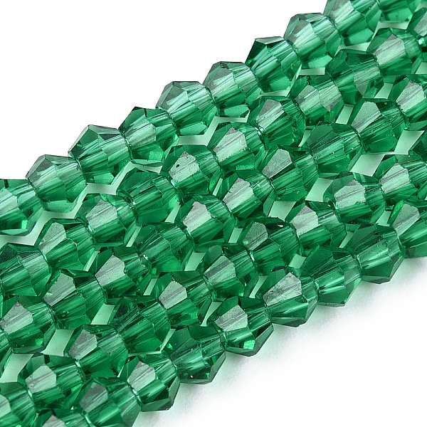 PandaHall Transparent Glass Beads Strands, Faceted, Bicone, Sea Green, 3x2.5mm, Hole: 0.7mm, about 145~150pcs/strand, 16.34~16.54 inch...
PandaHall Transparent Glass Beads Strands, Faceted, Bicone, Sea Green, 3x2.5mm, Hole: 0.7mm, about 145~150pcs/strand, 16.34~16.54 inch...