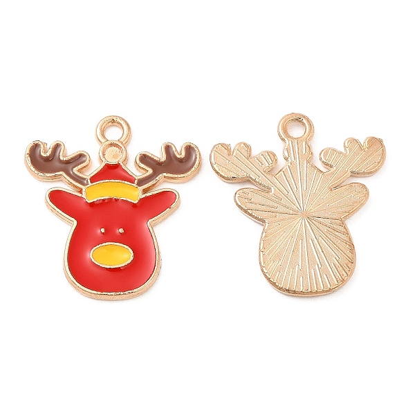 PandaHall Christmas Light Gold Tone Alloy Enamel Pendants, Cadmium Free & Lead Free, Reindeer Charm, FireBrick, 21x19x1.5mm, Hole: 1.5mm..., Red
PandaHall Christmas Light Gold Tone Alloy Enamel Pendants, Cadmium Free & Lead Free, Reindeer Charm, FireBrick, 21x19x1.5mm, Hole: 1.5mm..., Red