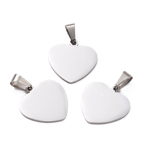 PandaHall 304 Stainless Steel Stamping Blank Tag Pendants, Heart, Stainless Steel Color, 20x20x1.8mm, Hole: 2.2mm 304 Stainless Steel Heart
PandaHall 304 Stainless Steel Stamping Blank Tag Pendants, Heart, Stainless Steel Color, 20x20x1.8mm, Hole: 2.2mm 304 Stainless Steel Heart