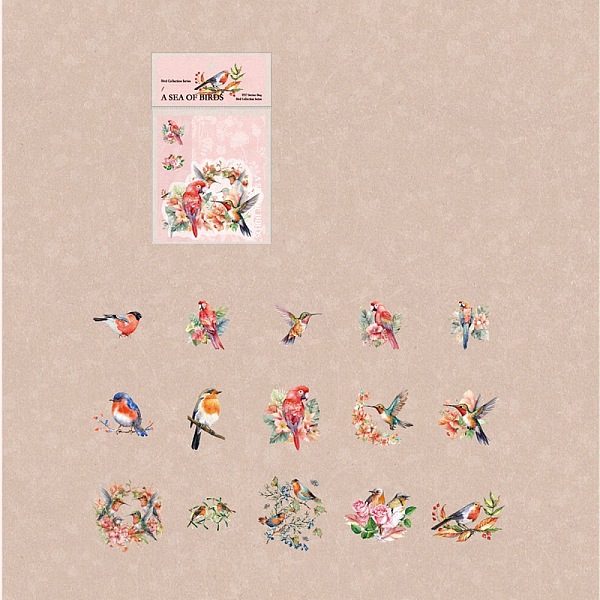 PandaHall 30Pcs Flower Bird PET Waterproof Self Adhesive Stickers, for DIY Scrapbooking, Photo Album Decoration, Light Coral, 30~65mm PET...
PandaHall 30Pcs Flower Bird PET Waterproof Self Adhesive Stickers, for DIY Scrapbooking, Photo Album Decoration, Light Coral, 30~65mm PET...