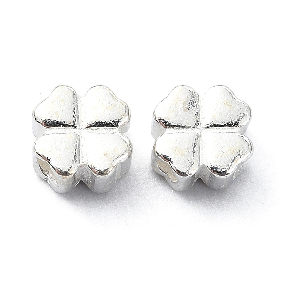 PandaHall 925 Sterling Silver Spacer Beads, Four Leaf Clover, Silver, 5x5x3mm Sterling Silver Clover
PandaHall 925 Sterling Silver Spacer Beads, Four Leaf Clover, Silver, 5x5x3mm Sterling Silver Clover