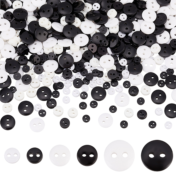 PandaHall FINGERINSPIRE 600Pcs 4.5/6/9mm Small 2-Holes Nylon Resin Buttons White Black Mini Flat Round Sewing Buttons Tiny Size Sewing..., Multicolor
PandaHall FINGERINSPIRE 600Pcs 4.5/6/9mm Small 2-Holes Nylon Resin Buttons White Black Mini Flat Round Sewing Buttons Tiny Size Sewing..., Multicolor