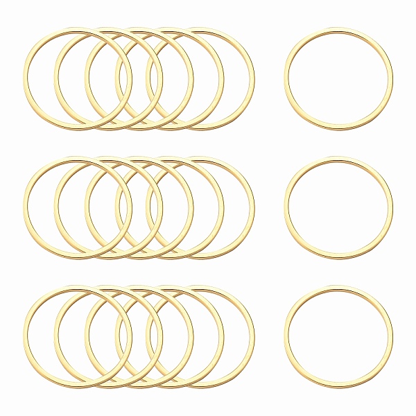 PandaHall Ion Plating(IP) 304 Stainless Steel Linking Ring, Nickel Free, Round Ring, Golden, 30x0.8mm 304 Stainless Steel Ring
PandaHall Ion Plating(IP) 304 Stainless Steel Linking Ring, Nickel Free, Round Ring, Golden, 30x0.8mm 304 Stainless Steel Ring