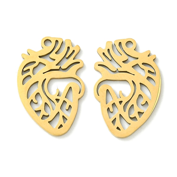 PandaHall 201 Stainless Steel Pendants, Laser Cut, Body Heart Charm, Real 18K Gold Plated, 21x13.5x1mm, Hole: 1.5mm 201 Stainless Steel...
PandaHall 201 Stainless Steel Pendants, Laser Cut, Body Heart Charm, Real 18K Gold Plated, 21x13.5x1mm, Hole: 1.5mm 201 Stainless Steel...
