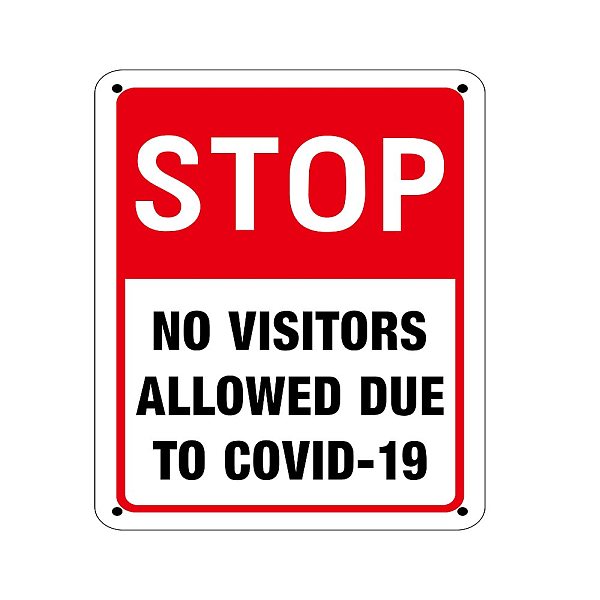 PandaHall UV Protected & Waterproof Aluminum Warning Signs, "Stop - No Visitors Allowed Due to COVID-19", Colorful, 250x180x1mm, Hole: 4mm...
PandaHall UV Protected & Waterproof Aluminum Warning Signs, "Stop - No Visitors Allowed Due to COVID-19", Colorful, 250x180x1mm, Hole: 4mm...