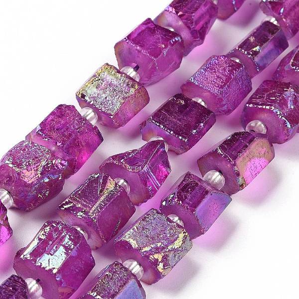 PandaHall Electroplated Natural Quartz Beads Strands, Hexagon Prism, Irregular Shape, Dark Orchid, 8~13x10~14x6~11mm, Hole: 1mm, about...
PandaHall Electroplated Natural Quartz Beads Strands, Hexagon Prism, Irregular Shape, Dark Orchid, 8~13x10~14x6~11mm, Hole: 1mm, about...