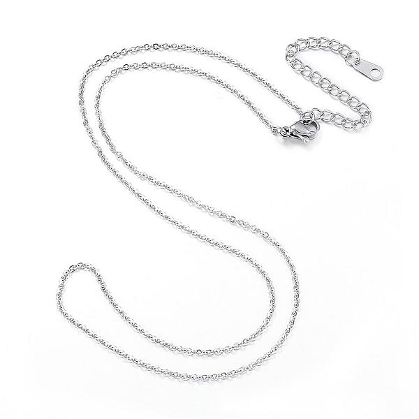PandaHall 304 Stainless Steel Necklaces, Cable Chain Necklaces, Stainless Steel Color, 17.32 inch(44cm) 304 Stainless Steel
PandaHall 304 Stainless Steel Necklaces, Cable Chain Necklaces, Stainless Steel Color, 17.32 inch(44cm) 304 Stainless Steel