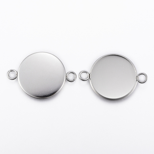 PandaHall 304 Stainless Steel Cabochon Connector Settings, Plain Edge Bezel Cups, Flat Round, Stainless Steel Color, Tray: 20mm, 31.5x22x2mm...
PandaHall 304 Stainless Steel Cabochon Connector Settings, Plain Edge Bezel Cups, Flat Round, Stainless Steel Color, Tray: 20mm, 31.5x22x2mm...