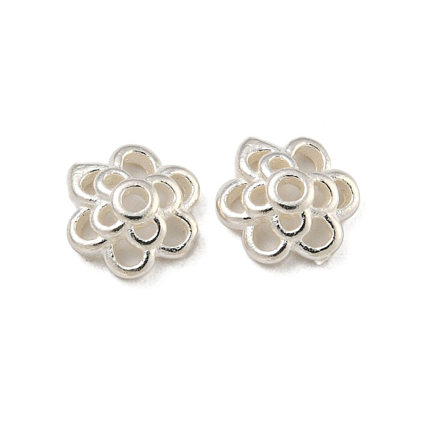 PandaHall 925 Sterling Silver Bead Caps, Flower, Silver, 6x2mm, Hole: 1mm, about 55pcs/10g Sterling Silver
PandaHall 925 Sterling Silver Bead Caps, Flower, Silver, 6x2mm, Hole: 1mm, about 55pcs/10g Sterling Silver
