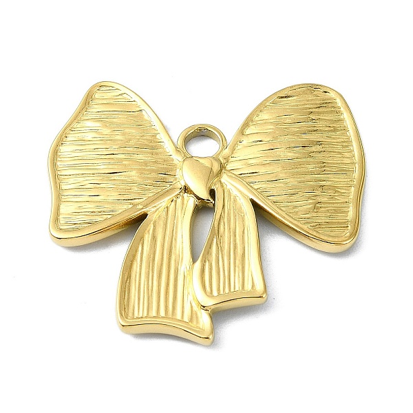 PandaHall Ion Plating(IP) 304 Stainless Steel Pendants, Real 18K Gold Plated, Bowknot, 25.5x28x2mm, Hole: 2.5mm 304 Stainless Steel Bowknot
PandaHall Ion Plating(IP) 304 Stainless Steel Pendants, Real 18K Gold Plated, Bowknot, 25.5x28x2mm, Hole: 2.5mm 304 Stainless Steel Bowknot