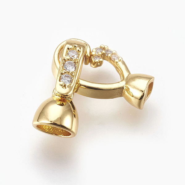 PandaHall Brass Micro Pave Cubic Zirconia Fold Over Clasps, Oval, Clear, Real 18K Gold Plated, 22.5mm, Inner: 3mm and 4mm Brass+Cubic...
PandaHall Brass Micro Pave Cubic Zirconia Fold Over Clasps, Oval, Clear, Real 18K Gold Plated, 22.5mm, Inner: 3mm and 4mm Brass+Cubic...