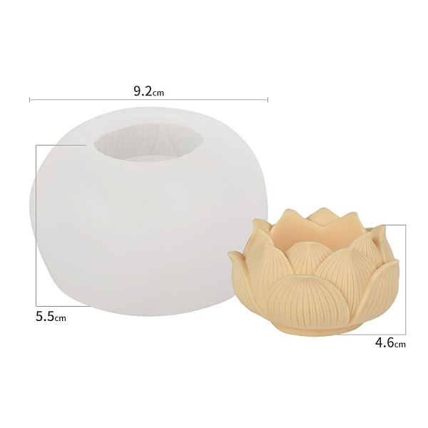 PandaHall DIY Candle Silicone Molds, for Candle Making, Food Grade Silicone, Buddhist, White, Flower, 9x5.5x9.2cm Silicone Flower White
PandaHall DIY Candle Silicone Molds, for Candle Making, Food Grade Silicone, Buddhist, White, Flower, 9x5.5x9.2cm Silicone Flower White