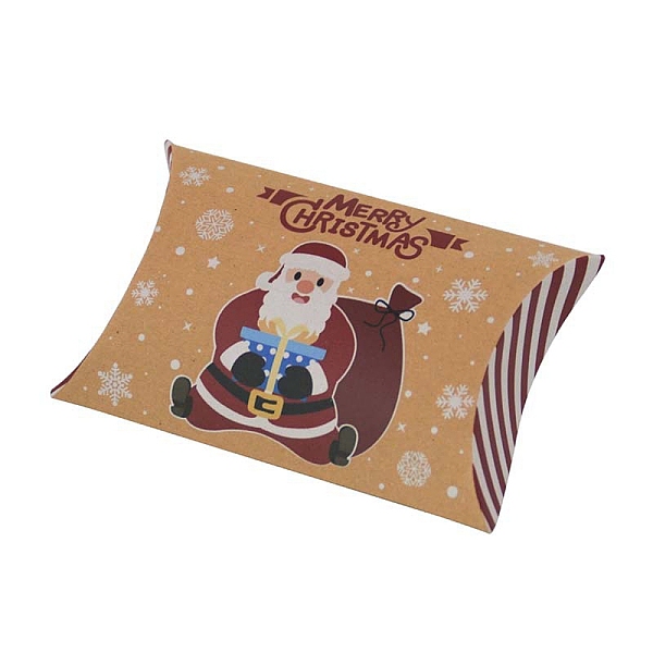 PandaHall Christmas Theme Cardboard Candy Pillow Boxes, Cartoon Santa Claus Candy Snack Gift Box, FireBrick, Fold: 7.3x11.9x2.6cm Paper..., Red
PandaHall Christmas Theme Cardboard Candy Pillow Boxes, Cartoon Santa Claus Candy Snack Gift Box, FireBrick, Fold: 7.3x11.9x2.6cm Paper..., Red