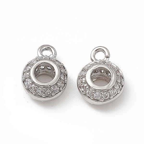 PandaHall Brass Micro Pave Cubic Zirconia Charms, Rondelle Charm, with Open Loop, Platinum, 11x8x5mm, Hole: 1.5mm Brass+Cubic Zirconia..., Clear
PandaHall Brass Micro Pave Cubic Zirconia Charms, Rondelle Charm, with Open Loop, Platinum, 11x8x5mm, Hole: 1.5mm Brass+Cubic Zirconia..., Clear