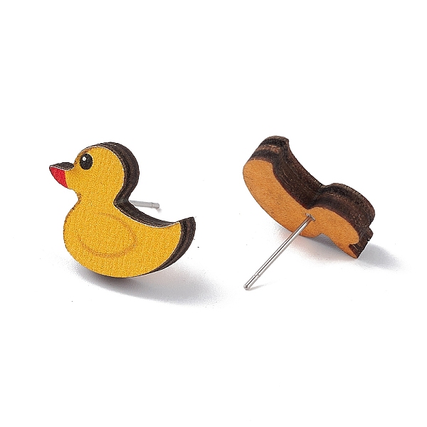 PandaHall Natural Wood Stud Earrings, 316 Stainless Steel Jewelry for Women, Duck Pattern, 15x17mm, Pin: 0.6mm Wood Duck
PandaHall Natural Wood Stud Earrings, 316 Stainless Steel Jewelry for Women, Duck Pattern, 15x17mm, Pin: 0.6mm Wood Duck