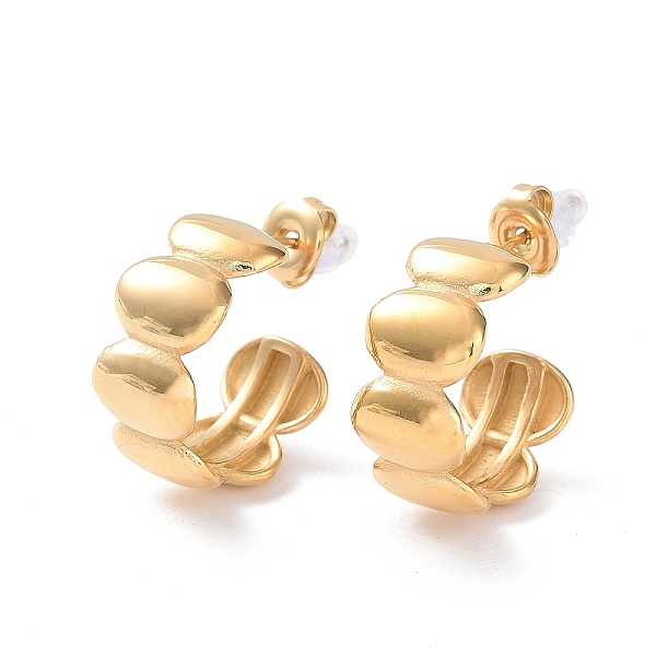PandaHall 304 Stainless Steel Oval Stud Earrings, Half Hoop Earrings, Real 14K Gold Plated, 20x19mm 304 Stainless Steel Oval
PandaHall 304 Stainless Steel Oval Stud Earrings, Half Hoop Earrings, Real 14K Gold Plated, 20x19mm 304 Stainless Steel Oval