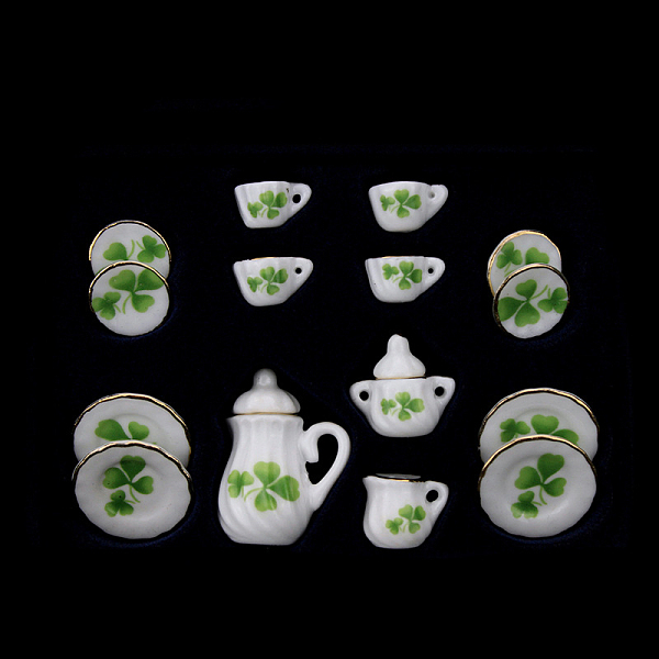 PandaHall Mini Porcelain Tea Set, including 2Pcs Teapots, 5Pcs Teacups, 8Pcs Dishes, for Dollhouse Accessories, Pretending Prop Decorations...
PandaHall Mini Porcelain Tea Set, including 2Pcs Teapots, 5Pcs Teacups, 8Pcs Dishes, for Dollhouse Accessories, Pretending Prop Decorations...