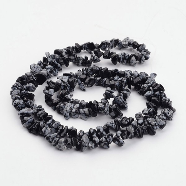 PandaHall Natural Snowflake Obsidian Beads Strands, Chip, 5~8mm, Hole: 0.3mm, 32 inch Snowflake Obsidian Chip Black
PandaHall Natural Snowflake Obsidian Beads Strands, Chip, 5~8mm, Hole: 0.3mm, 32 inch Snowflake Obsidian Chip Black