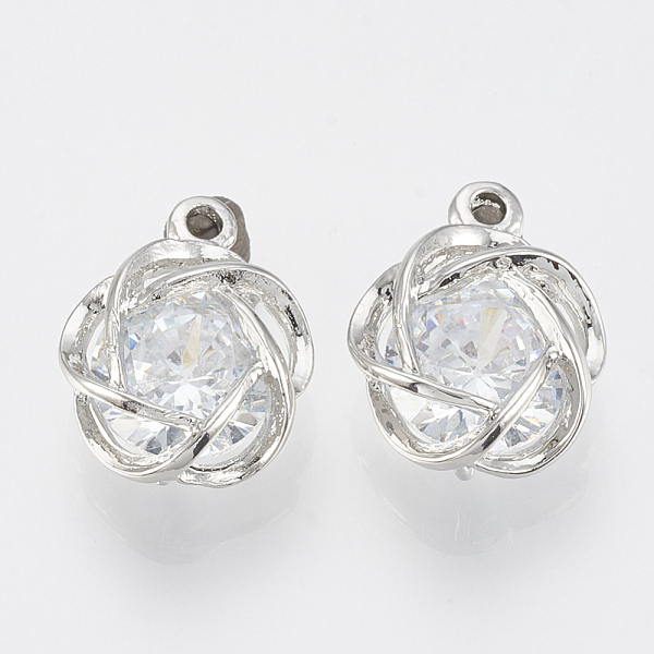 PandaHall Alloy Cubic Zirconia Charms, Flower, Platinum, 14x11x6mm, Hole: 1.4mm Alloy+Cubic Zirconia Flower
PandaHall Alloy Cubic Zirconia Charms, Flower, Platinum, 14x11x6mm, Hole: 1.4mm Alloy+Cubic Zirconia Flower