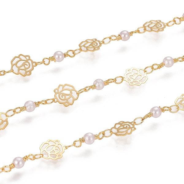 PandaHall Handmade Brass Link Chains, with Glass Links and Spool, Soldered, Long-Lasting Plated, Flower,White, Golden, 9.5x8.5x0.2mm and...
PandaHall Handmade Brass Link Chains, with Glass Links and Spool, Soldered, Long-Lasting Plated, Flower,White, Golden, 9.5x8.5x0.2mm and...