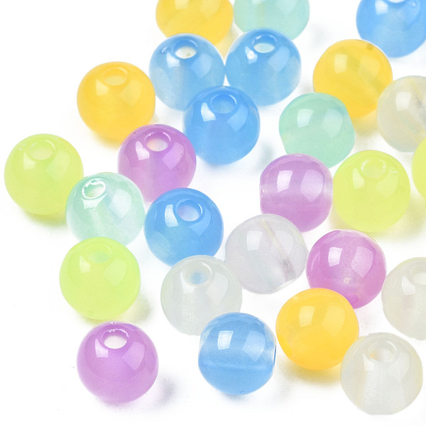 PandaHall Luminous Acrylic Beads, Glow in the Dark, Round, Mixed Color, 7.5x7mm, Hole: 2mm, about 8140pcs/500g Acrylic Round Multicolor
PandaHall Luminous Acrylic Beads, Glow in the Dark, Round, Mixed Color, 7.5x7mm, Hole: 2mm, about 8140pcs/500g Acrylic Round Multicolor