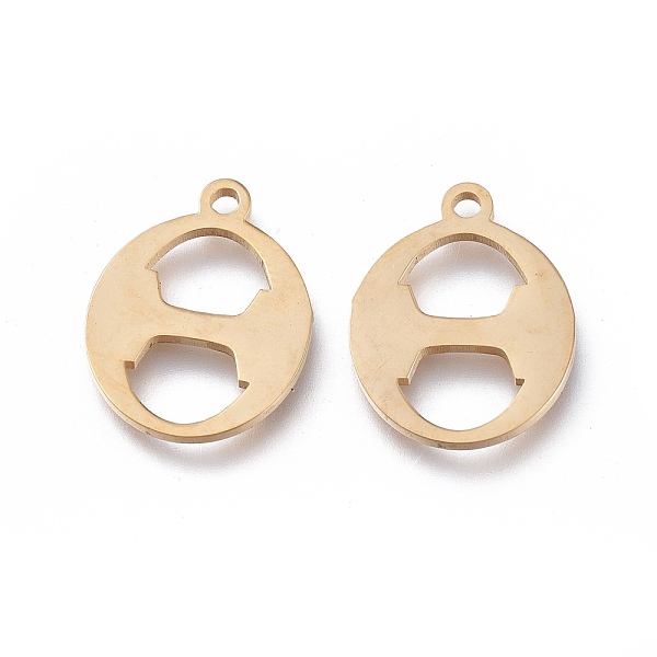 PandaHall 304 Stainless Steel Charms, Greek Alphabet, Golden, Letter.Q, 13.8x11x1mm, Hole: 1.2mm 304 Stainless Steel Letter Q
PandaHall 304 Stainless Steel Charms, Greek Alphabet, Golden, Letter.Q, 13.8x11x1mm, Hole: 1.2mm 304 Stainless Steel Letter Q