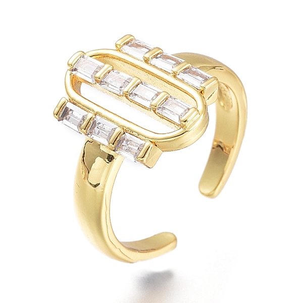PandaHall Brass Micro Pave Clear Cubic Zirconia Cuff Rings, Open Rings, Long-Lasting Plated, Oval, Golden, US Size 7 1/4, Inner Diameter...
PandaHall Brass Micro Pave Clear Cubic Zirconia Cuff Rings, Open Rings, Long-Lasting Plated, Oval, Golden, US Size 7 1/4, Inner Diameter...